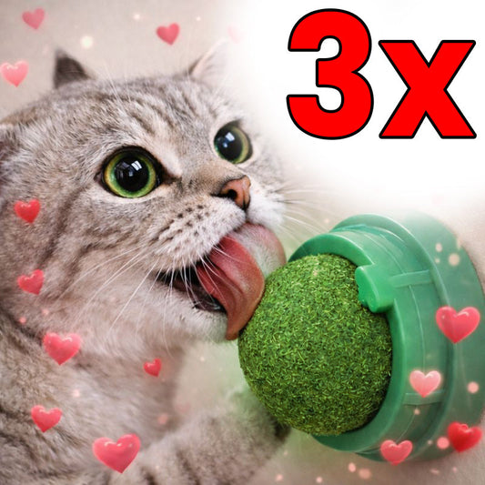 Cocopets™ Bola Rodante de Catnip (Pack de 3)